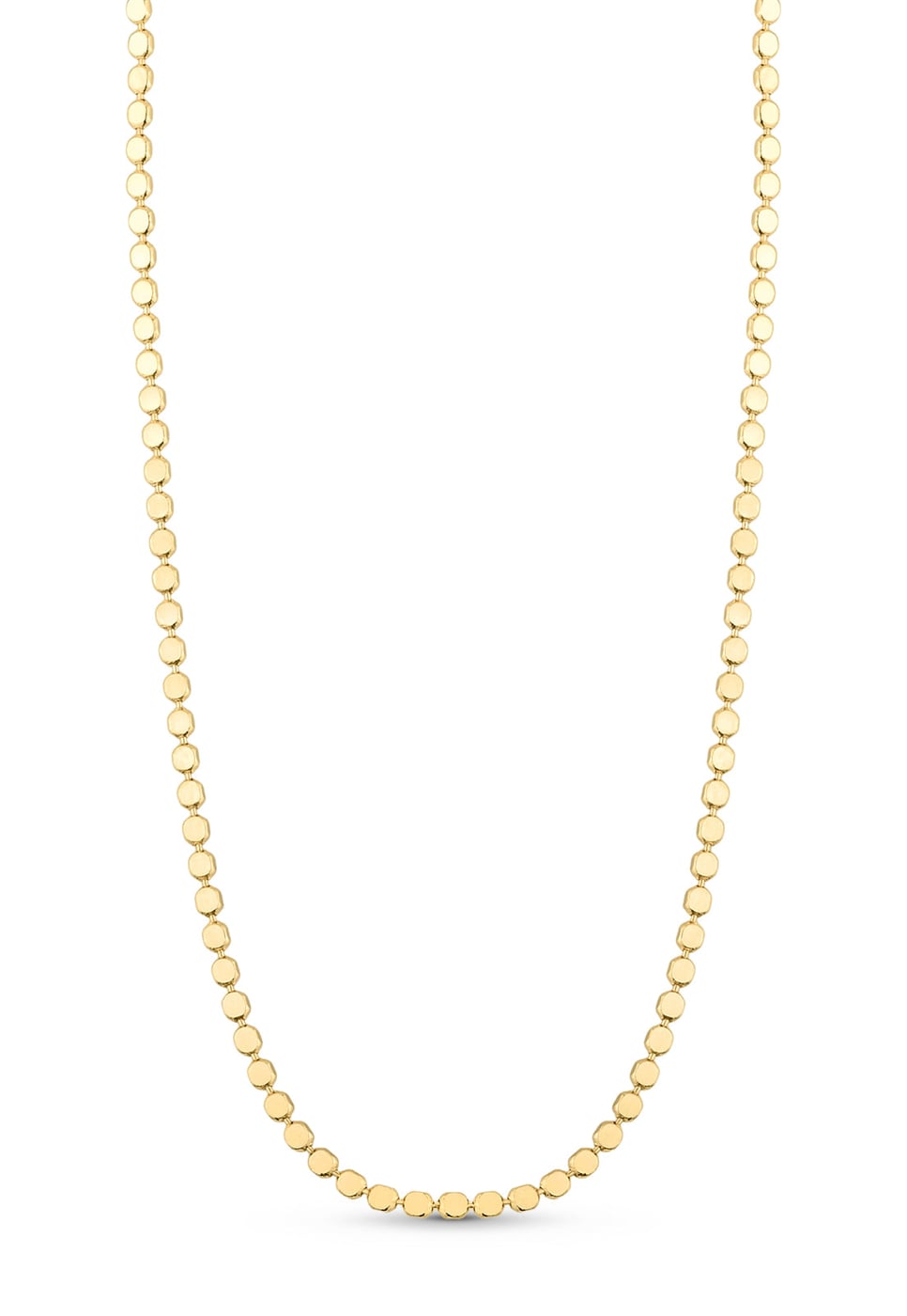 Corrente Semijoia Mini Medalhas Alto Brilho Lisa 18k