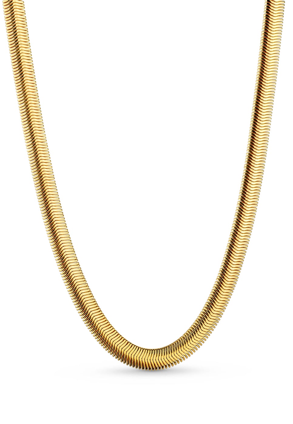Corrente Semijoia Malha Laminada Alto Brilho 3MM 18k