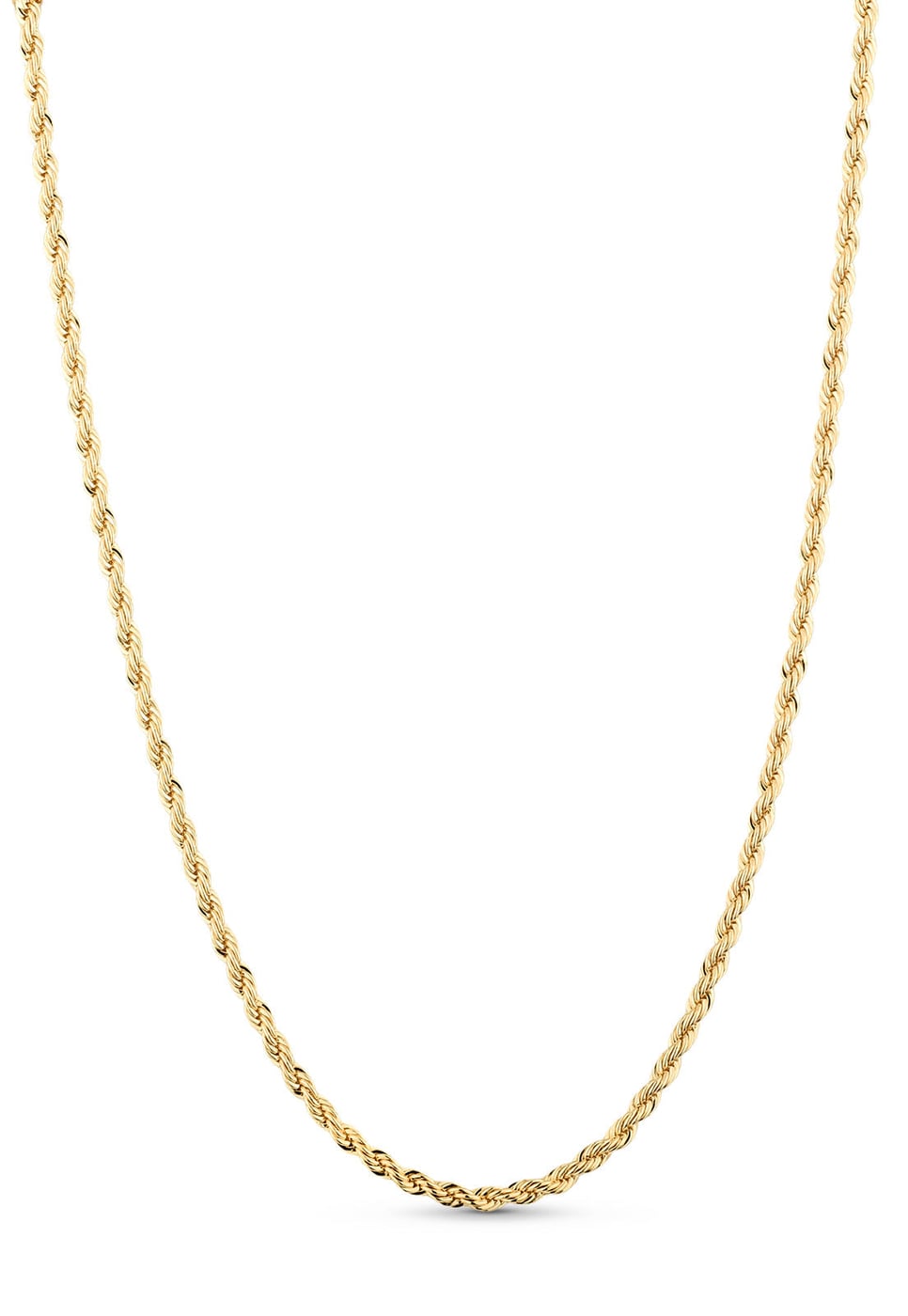Corrente Semijoia Codão Baiano Alto Brilho 2,5MM 18k